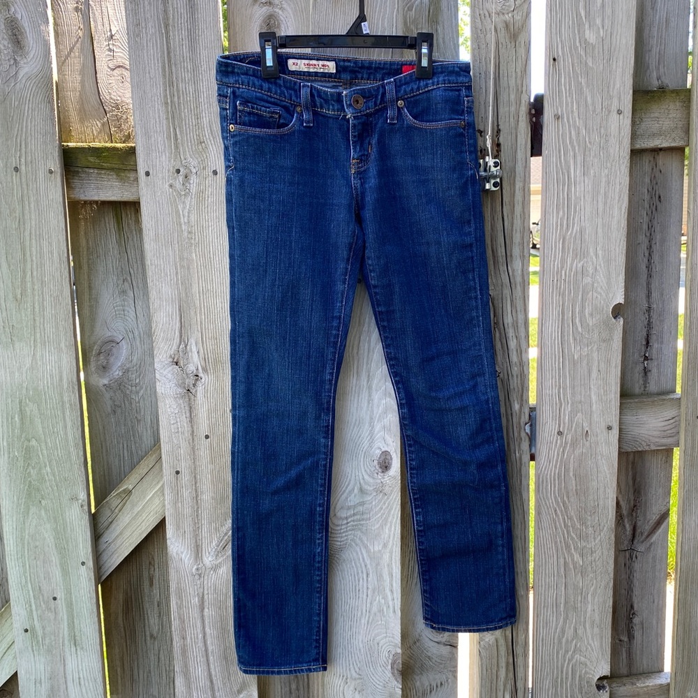 EXPRESS Vintage Denim Extra Low Rise Jeans